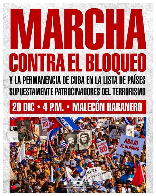 Imagen relacionada con la noticia :Convocatoria a la marcha contra el bloqueo